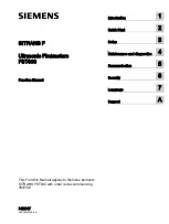 Preview for 3 page of Siemens SITRANS F Function Manual