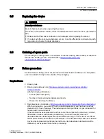 Preview for 165 page of Siemens SITRANS FC330 Operating Instructions Manual