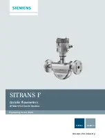 Preview for 1 page of Siemens SITRANS FC410 Operating Instructions Manual