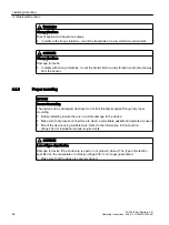 Preview for 44 page of Siemens SITRANS FC430 Operating Instructions Manual