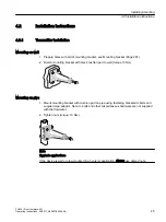 Preview for 45 page of Siemens SITRANS FC430 Operating Instructions Manual