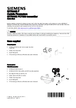 Siemens SITRANS FCT030 Quick Start Manual preview