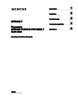 Siemens Sitrans FUG1010 Operating Instruction preview