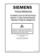 Preview for 5 page of Siemens SITRANS FUH1010PVDX Operating Instructions Manual