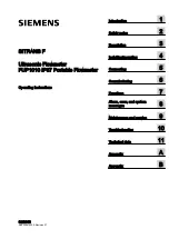 Preview for 3 page of Siemens SITRANS FUP1010 Operating Instructions Manual