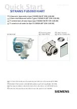 Preview for 1 page of Siemens SITRANS FUS060 HART Quick Start Manual