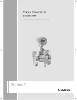 Siemens SITRANS FX300 Operating Instructions Manual preview