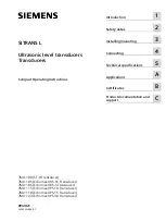 Siemens SITRANS L 7ML1100 Operating Instructions Manual preview