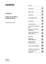 Preview for 2 page of Siemens SITRANS L Series Operating Instructions Manual