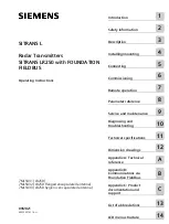 Preview for 1 page of Siemens SITRANS L Operating Instructions Manual