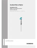 Preview for 1 page of Siemens SITRANS LG270 Operating Instructions Manual