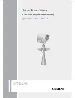 Preview for 1 page of Siemens sitrans lr 460 Quick Start Manual