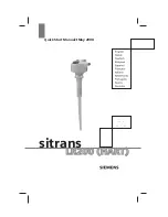 Siemens Sitrans LR200 Quick Start Manual preview