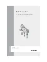 Предварительный просмотр 1 страницы Siemens SITRANS LR25 Quick Start Manual