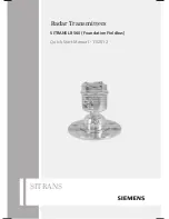 Preview for 1 page of Siemens SITRANS LR560 Quick Start Manual