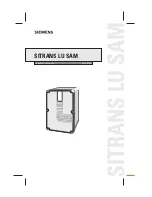 Siemens SITRANS LU SAM Instruction Manual preview