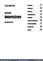 Preview for 3 page of Siemens SITRANS MAG 5100W Operating Instructions Manual