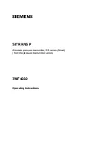 Preview for 3 page of Siemens SITRANS P 7MF4232 Operating Instructions Manual