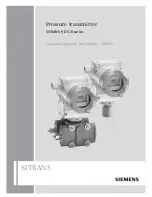 Предварительный просмотр 1 страницы Siemens SITRANS P DS III Series Operating Instructions Manual