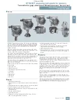 Предварительный просмотр 63 страницы Siemens SITRANS P Brochure & Specs