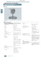 Предварительный просмотр 164 страницы Siemens SITRANS P Brochure & Specs