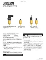 Siemens SITRANS P200 Operating Instructions preview