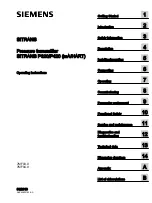 Preview for 1 page of Siemens SITRANS P320 Operating Instructions Manual