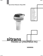 Siemens sitrans PROBE LU Quick Start Manual preview