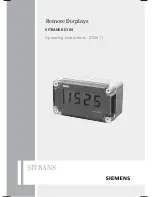 Предварительный просмотр 1 страницы Siemens SITRANS RD100 Operating Instructions Manual