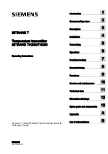 Preview for 2 page of Siemens SITRANS T4200 Operating Instructions Manual