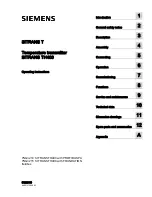 Siemens SITRANS TH400 Operating Instructions Manual предпросмотр