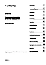 Preview for 2 page of Siemens sitrans tr300 Manual