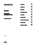 Preview for 3 page of Siemens SITRANS WF100 Operating Instructions Manual