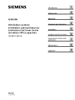 Siemens SIVACON Installation Manual preview