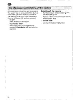 Preview for 78 page of Siemens SIWAMAT PLUS 3773 Operating Instructions Manual