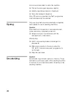 Preview for 24 page of Siemens SIWAMAT XL 528 Instruction Manual And Installation Instructions