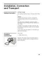 Preview for 35 page of Siemens SIWAMAT XL 528 Instruction Manual And Installation Instructions