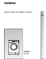 Предварительный просмотр 1 страницы Siemens SIWAMAT XL 532 Instruction Manual And Installation Instructions