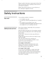 Preview for 3 page of Siemens SIWAMAT XS 1062 Instruction Manual And Installation Instructions