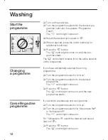 Preview for 12 page of Siemens SIWAMAT XS 1062 Instruction Manual And Installation Instructions