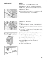 Preview for 31 page of Siemens SIWAMAT XS 1062 Instruction Manual And Installation Instructions