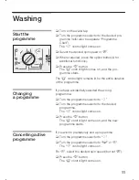 Preview for 11 page of Siemens SIWAMAT XS 432 Instruction Manual And Installation Instructions