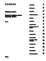 Siemens SIWAREX WP231 Manual preview