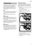 Предварительный просмотр 17 страницы Siemens SKS62E12EU Operating Instructions Manual