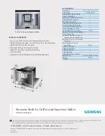 Siemens SKU TK68E57UC Specifications предпросмотр