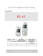 Siemens SL65 Service Manual preview