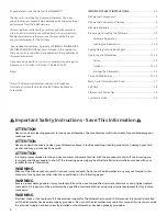 Preview for 4 page of Siemens SL65A7 Use And Care Manual