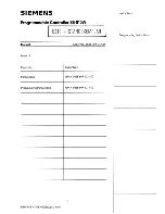 Siemens SlMATlC S5-010W Operating Instructions Manual предпросмотр