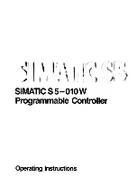 Предварительный просмотр 2 страницы Siemens SlMATlC S5-010W Operating Instructions Manual