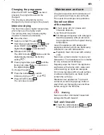 Preview for 17 page of Siemens SN 56M531 Instructions For Use And Safety